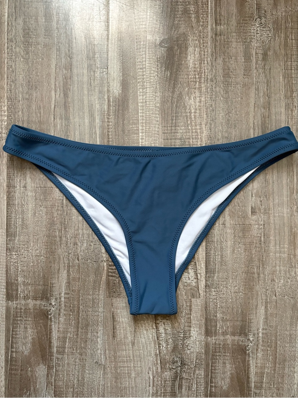 Cupshe Slate Blue Low-Rise Cheeky Bikini Bottom Size Medium NEW